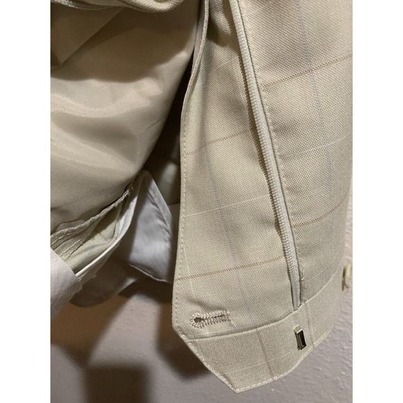 Vanetti Men's 2-Piece Light Grey Pinstripe Suit Jacket 46L Pants 40L - Picture 12 of 15